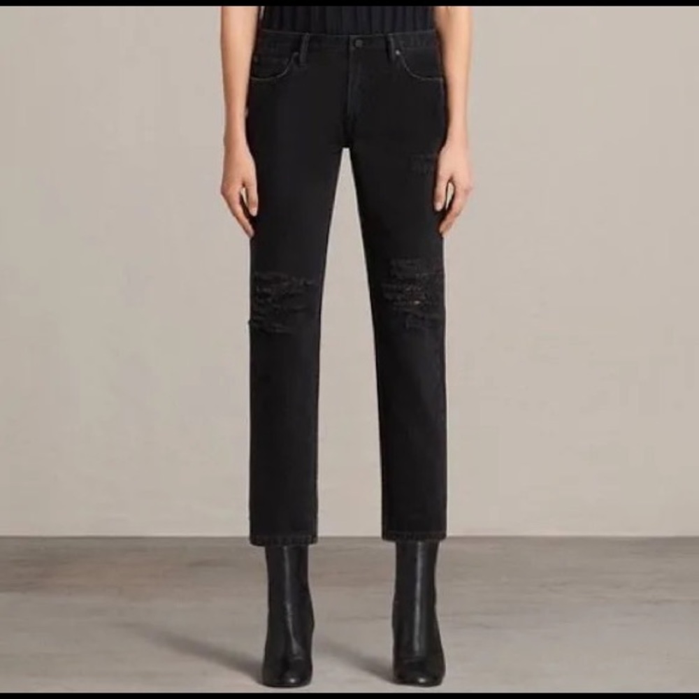 All Saints muse black jeans 27 NWOT